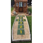 Sotron din placi elasticie de Caucic Hopscotch pentru gradinite scoli parcuri 